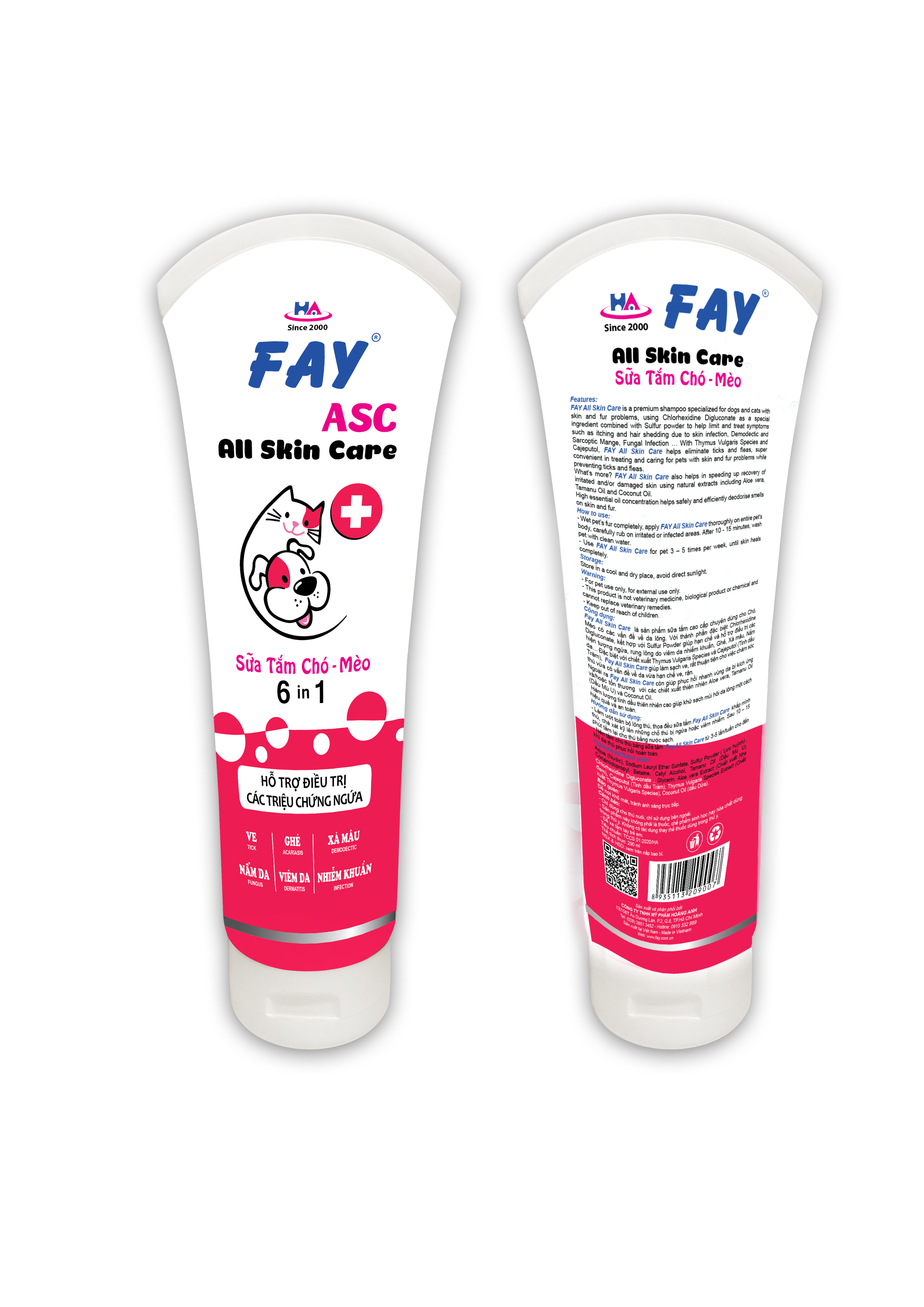 Sữa tắm Fay All Skin Care Shampoo 290 ml