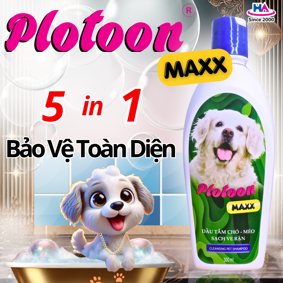 PLOTOON MAXX – SẠCH VE RẬN VÀ BỌ CHÉT, NÂNG TẦM CHĂM SÓC THÚ CƯNG VỚI TIÊU CHUẨN CAO CẤP