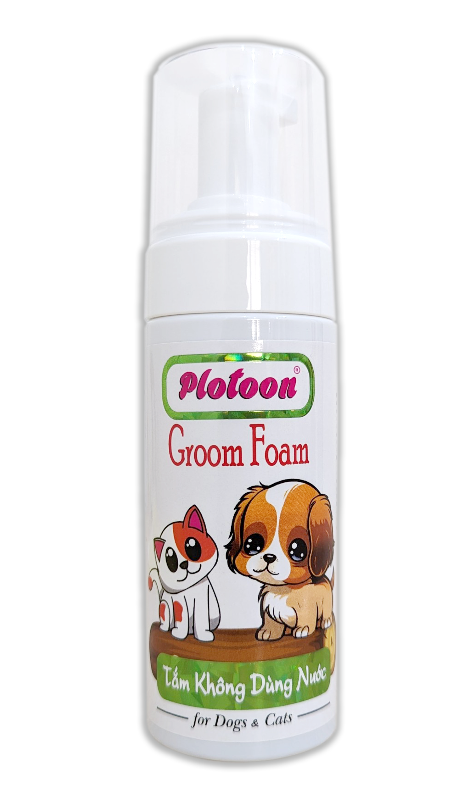 Groom Foam Plotoon 140ml - Tắm khô không dùng nước
