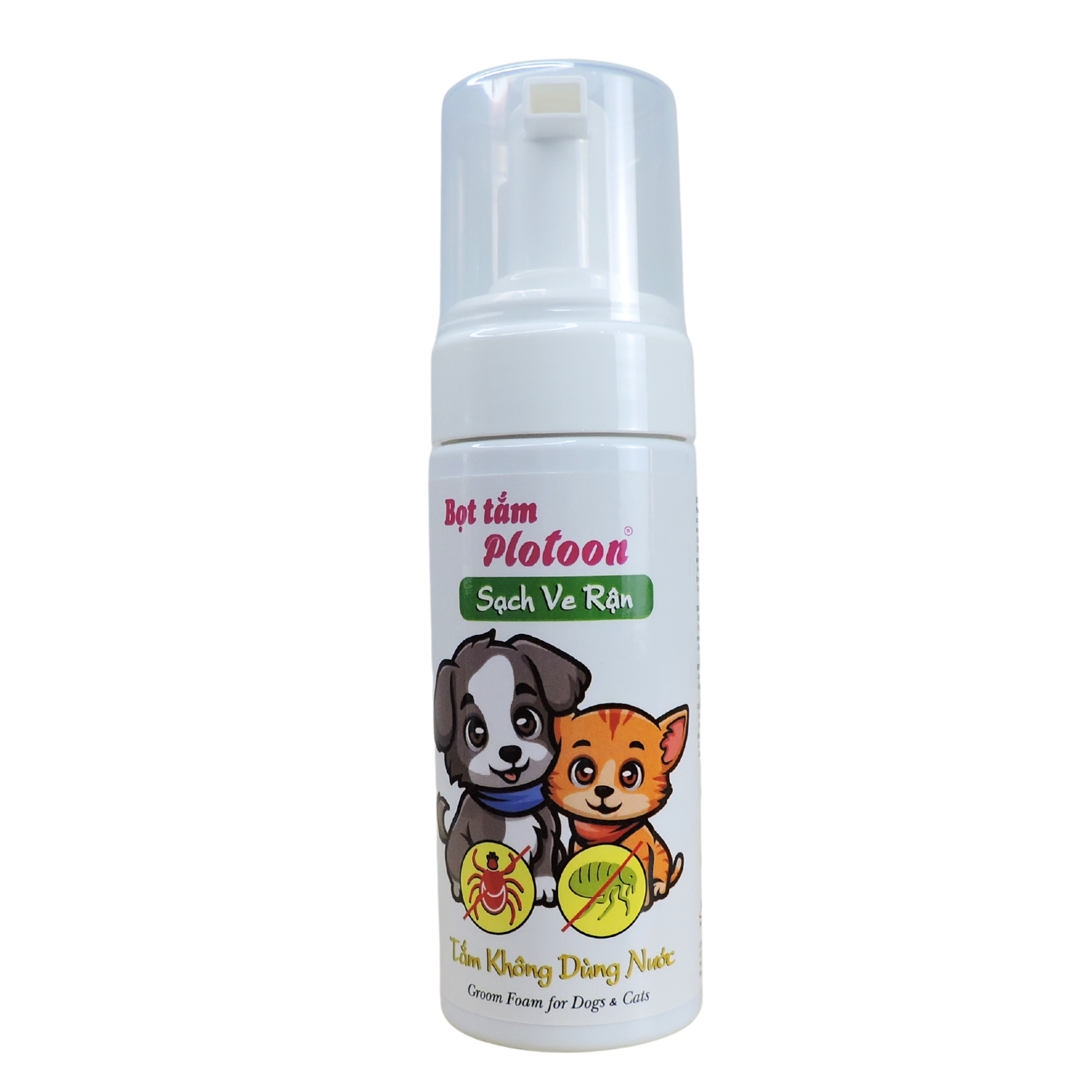 Bọt tắm Plotoon Sạch Ve Rận 140ml Bọt tắm Plotoon Sạch Ve Rận 140ml