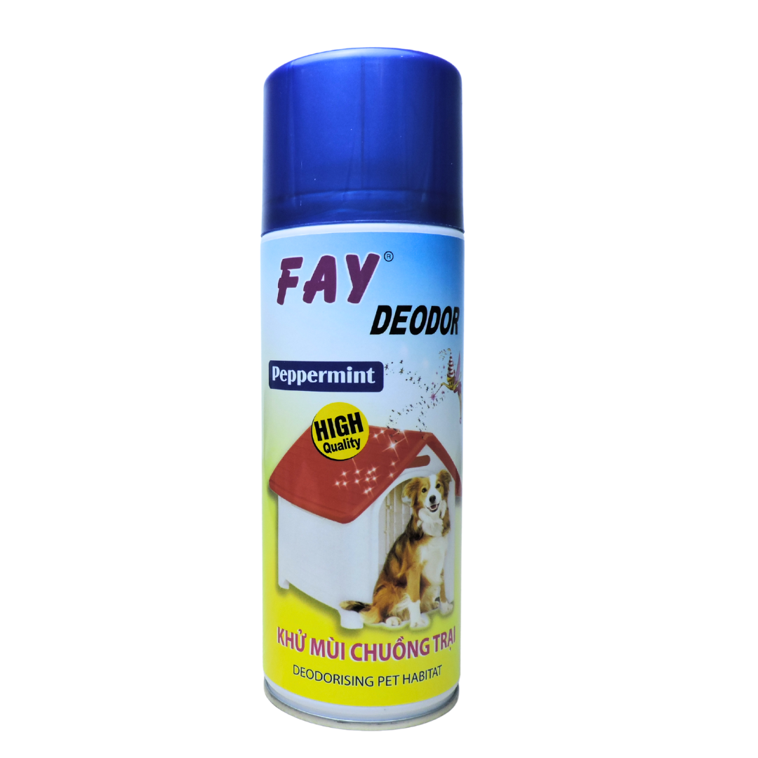 Khử mùi chuồng trại FAY Deodor Peppermint 400ml (Aerosol) Khử mùi chuồng trại FAY Deodor Peppermint 400ml (Aerosol)
