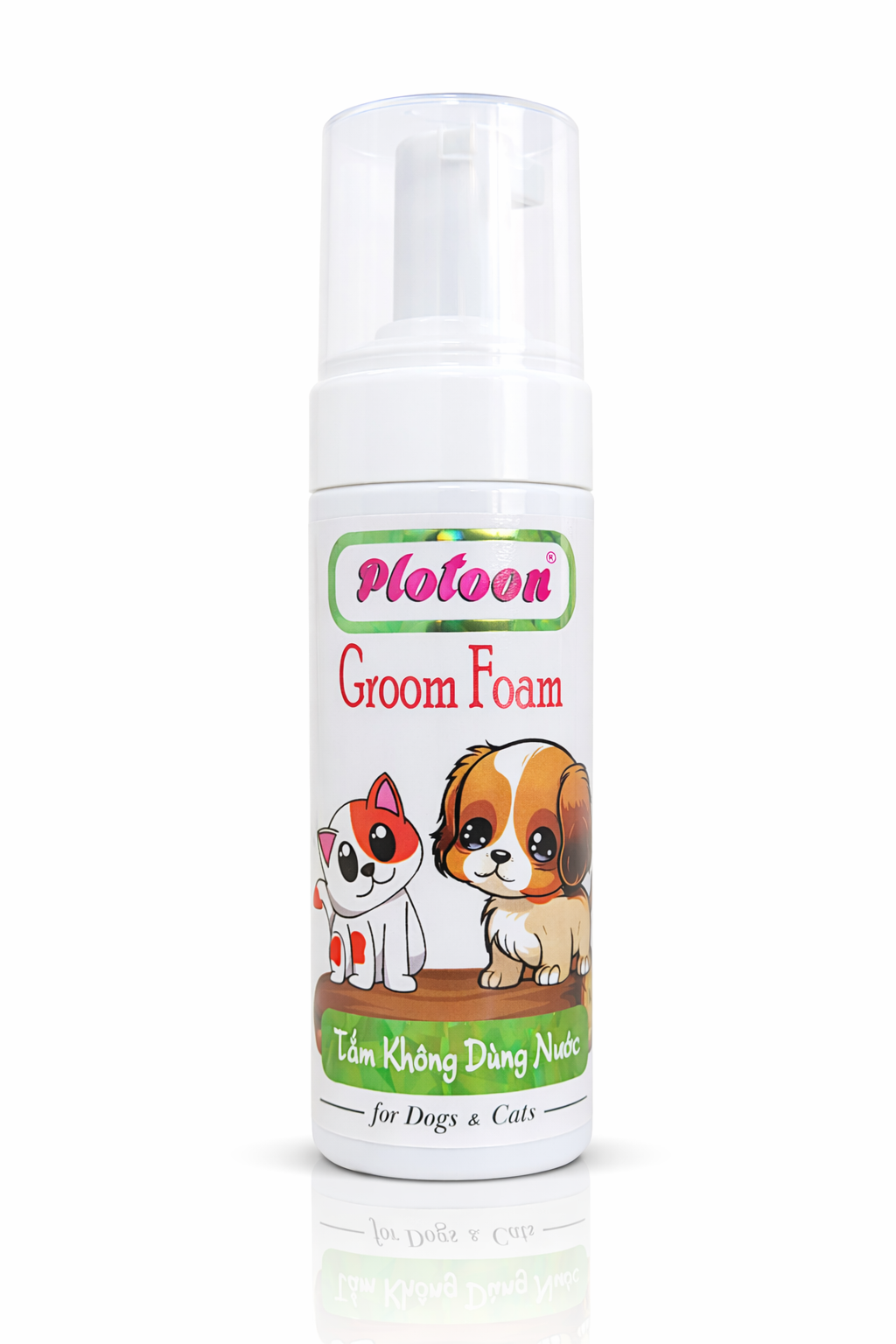 Groom Foam Plotoon 140ml - Tắm khô không dùng nước