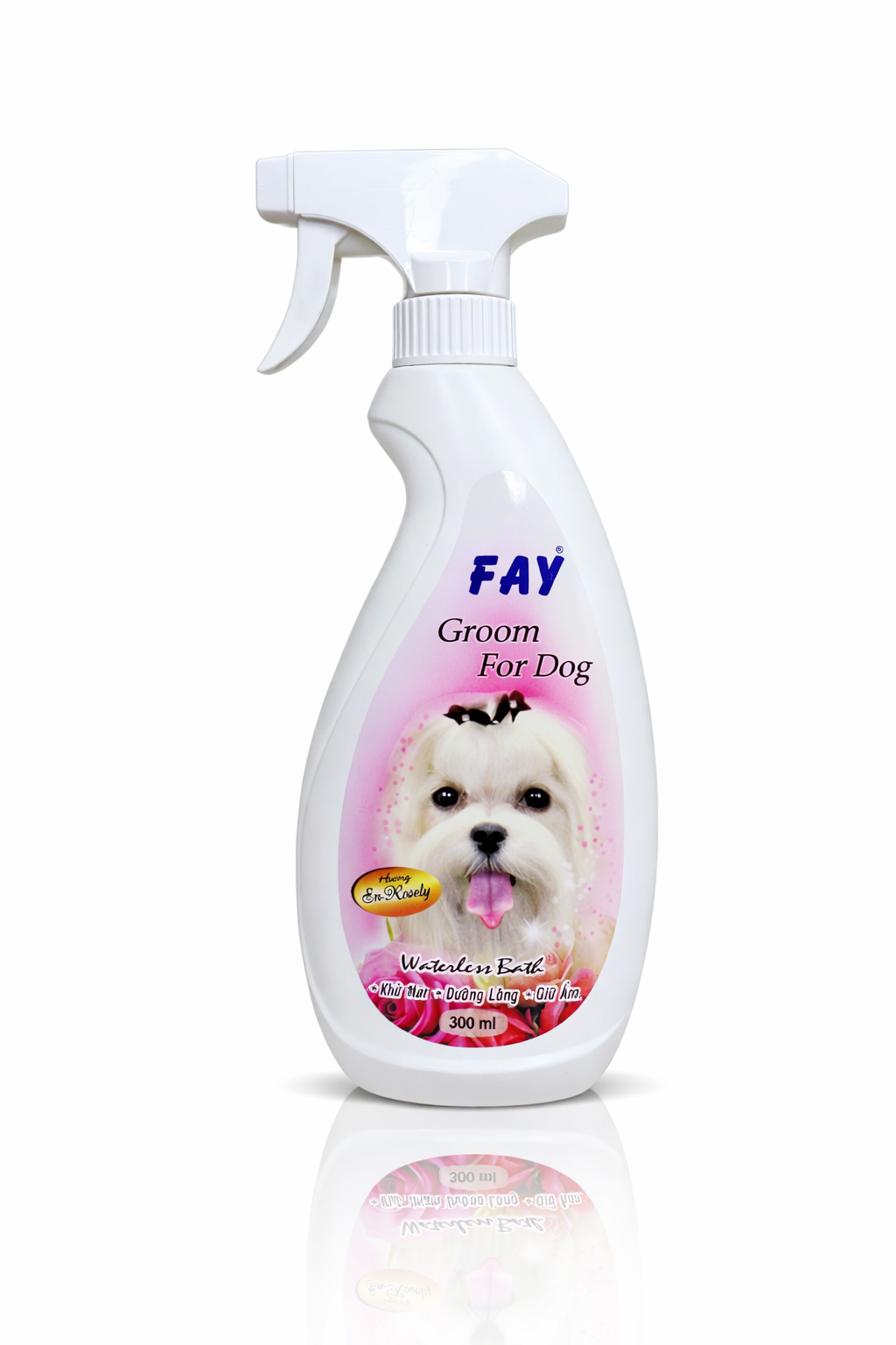 Xịt khử mùi FAY Groom For Dog 300ml hương En-Rosely Xịt khử mùi FAY Groom For Dog 300ml hương En-Rosely